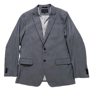 Banana Republic Blazer Jacket Mens 42R Tailored Fit Performance Stretch Gray